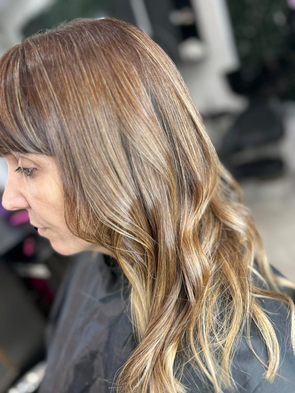 Balayage platinado